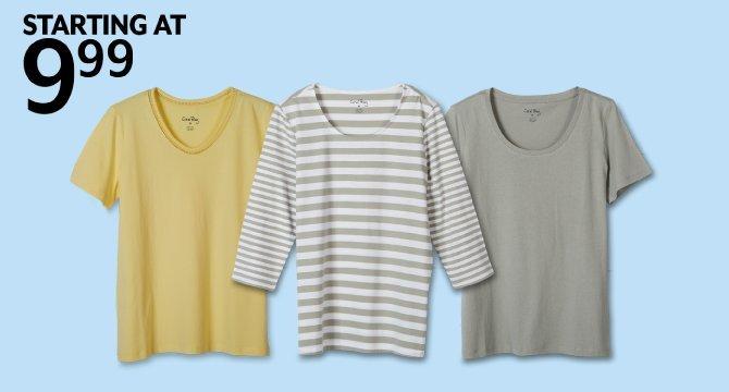 Starting at 9.99 Coral Bay® tees for women