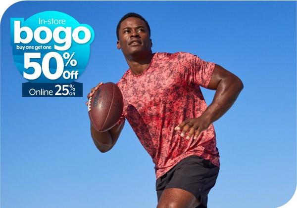 In-store BOGO 50%, 25% Off Online Champion® for men