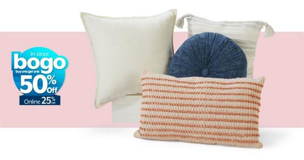 In-store BOGO 50%, 25% Off Online Throw pillows