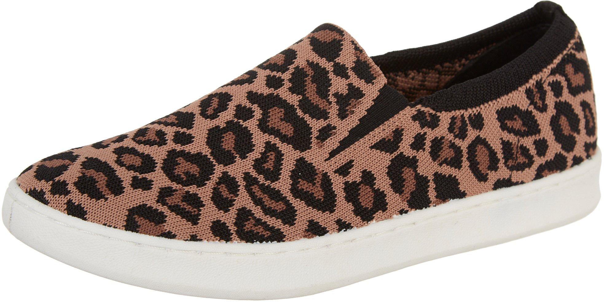 skechers pink leopard