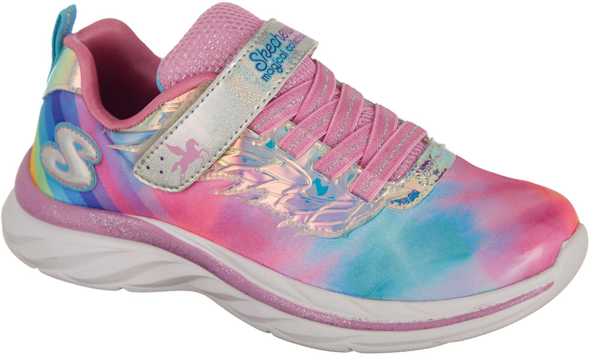 skechers kids' quick kicks-alicorn wings sneaker