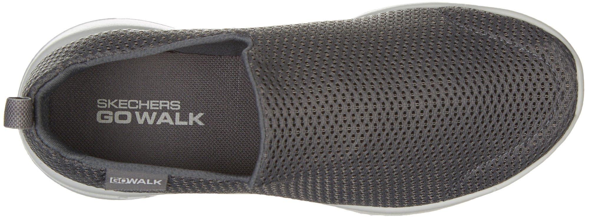 skechers black slip on tennis shoes