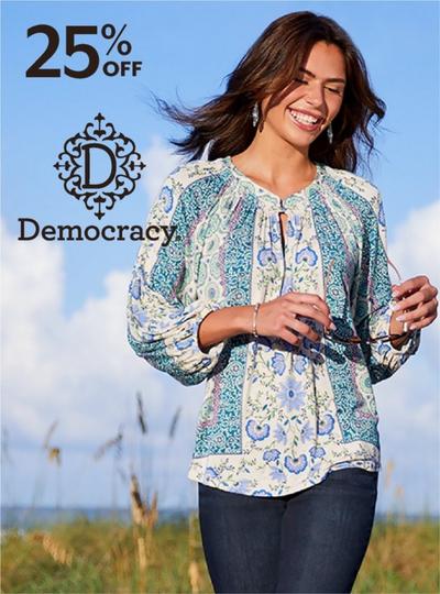 25% off Democracy® for women