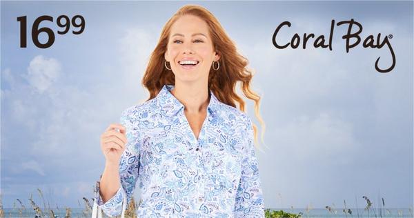 16.99 Coral Bay® tops for women
