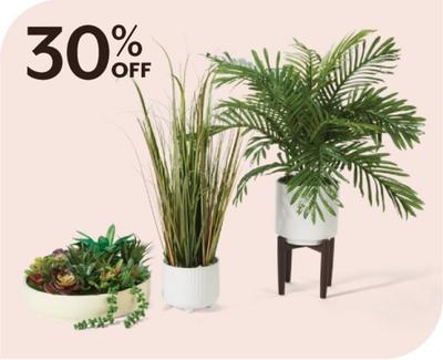30% off Floral & greenery