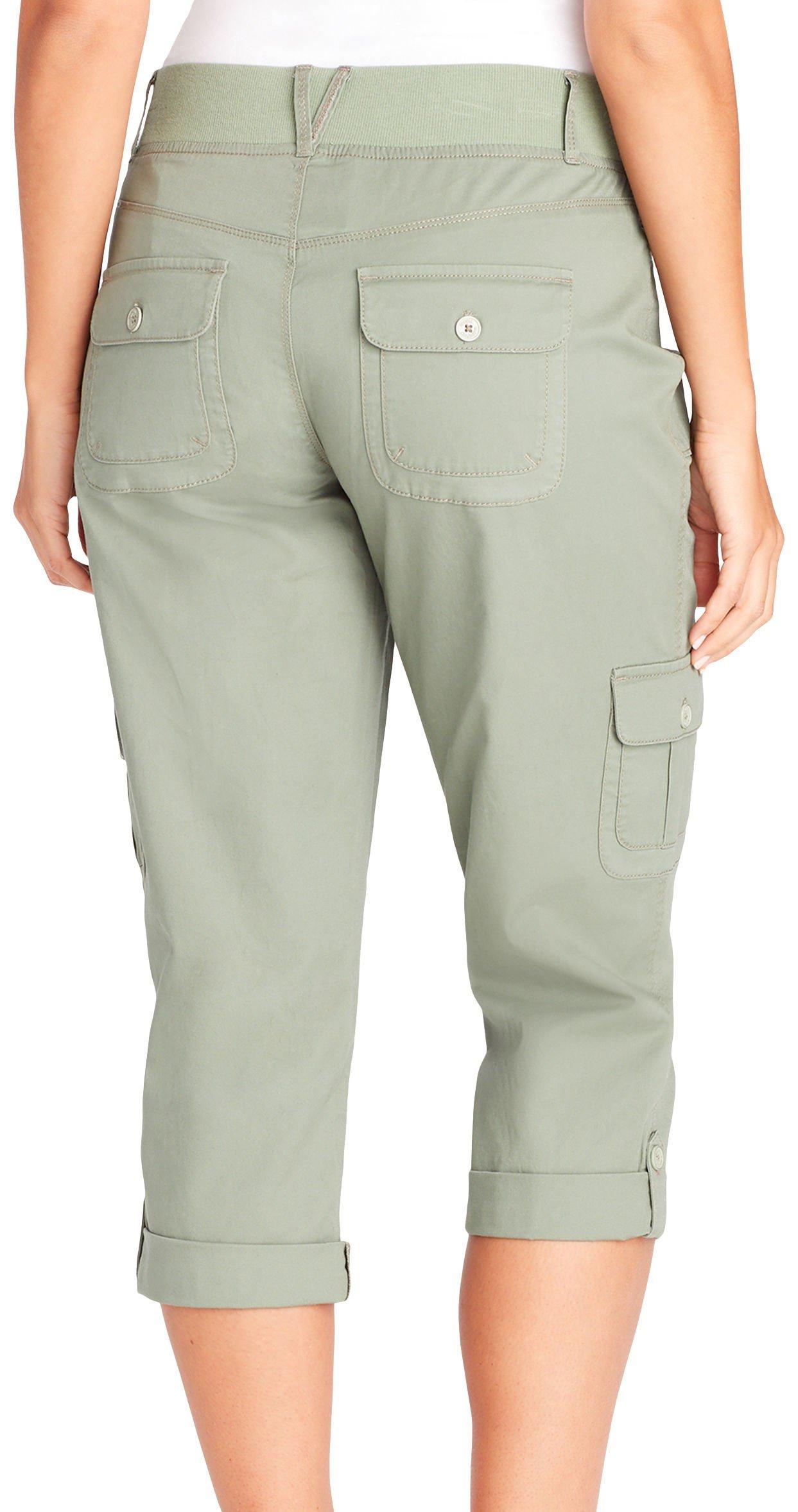 cotton womens cargo capris