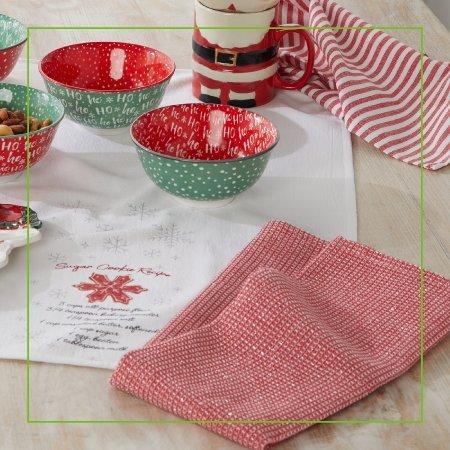 The Pioneer Woman Floral Check Kitchen Towel Set, 4 Red & White