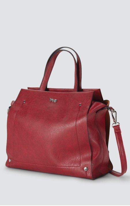 Assots London Womens Jane Crossbody Bag - Red Jane-red