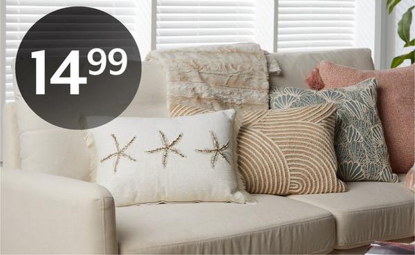 14.99 Throw pillows or throws