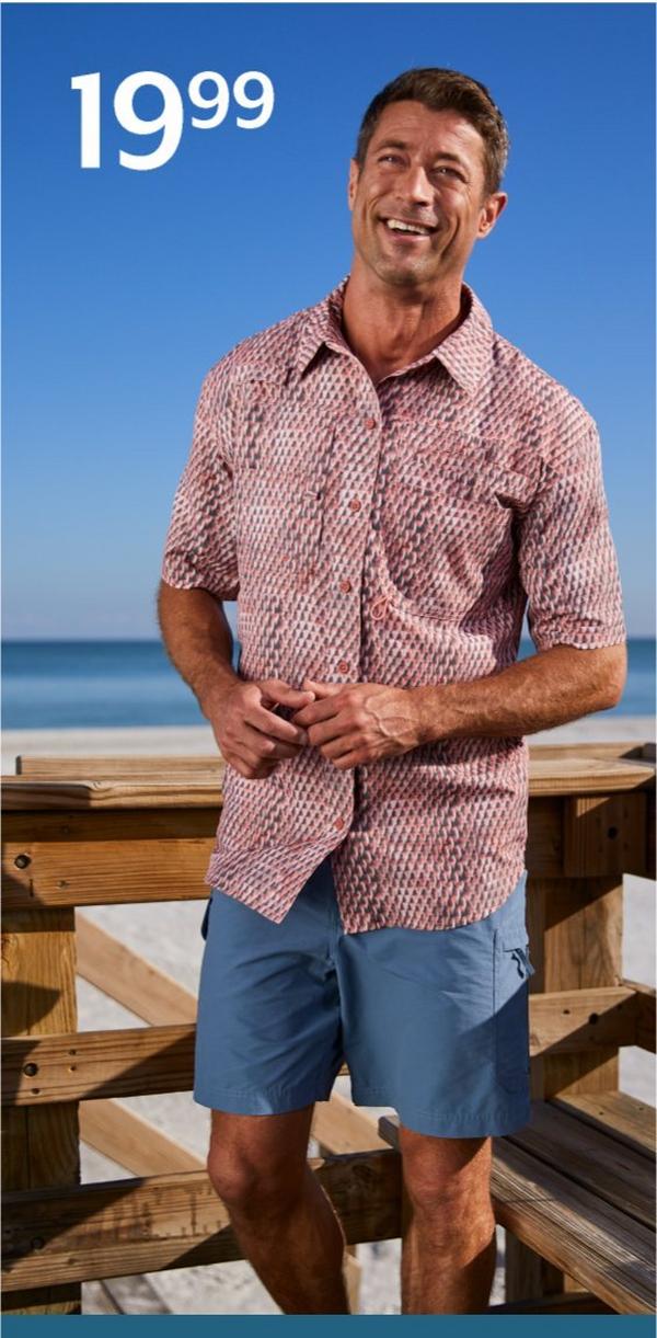 19.99 Reel Legends® Saltwater II, Mariner II or shorts for men