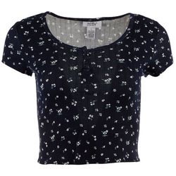 Just Polly Juniors Floral Cropped Top