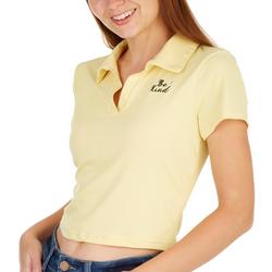 Juniors Smiley Solid Short Sleeve Shirt