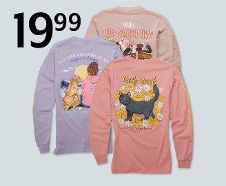 19.99 Simply Southern® long sleeve tees for juniors
