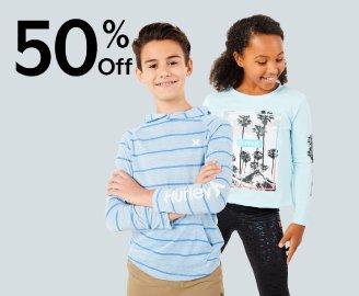 50% off Hurley® for boys or girls