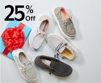 25% off HEY DUDE® for the family
