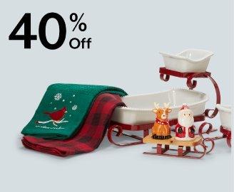 40% off Holiday kitchen décor