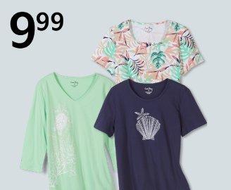 9.99 Coral Bay® Florida tees for women