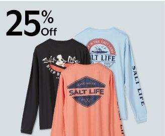 25% off Salt Life® for men