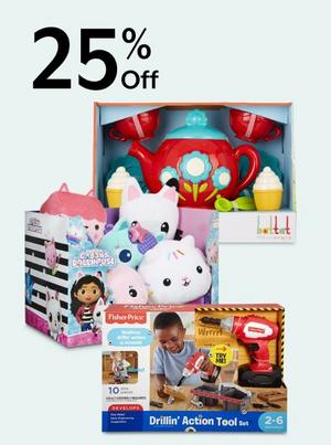 25% Off Fisher-Price®, Gabby's Dollhouse & B. Toys®