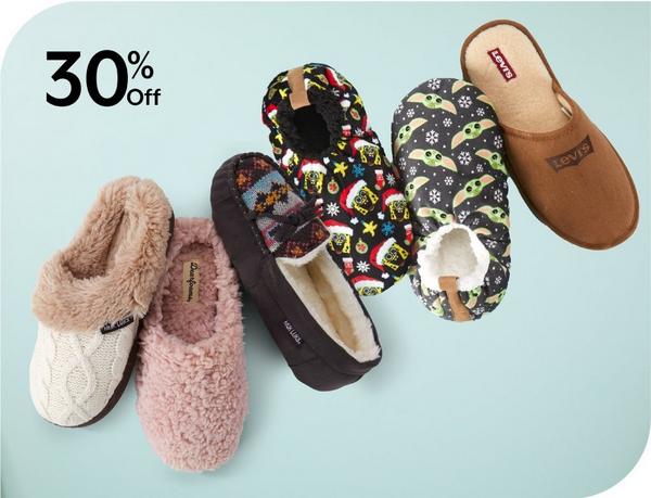 30% Off slippers for women and men