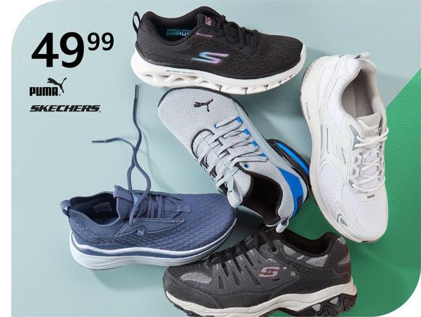 49.99 Skechers® or Puma® for women and men