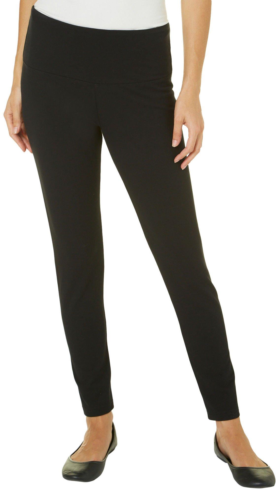 Khakis & Co Womens Suave Solid Leggings Large Black | eBay