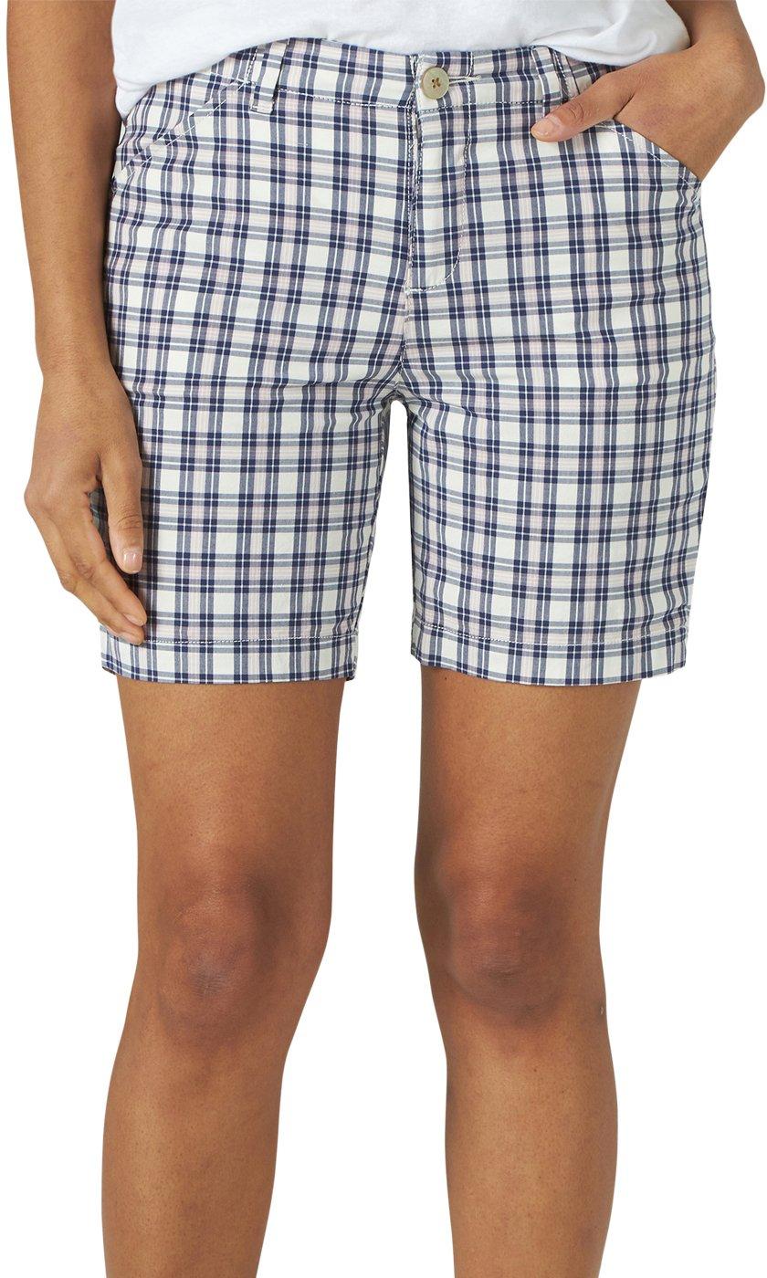 plaid chino shorts