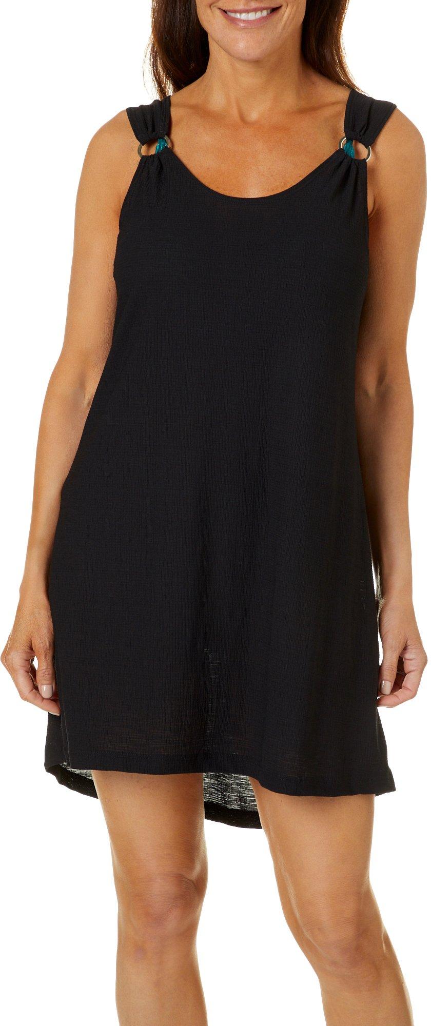 womens black swim cover up