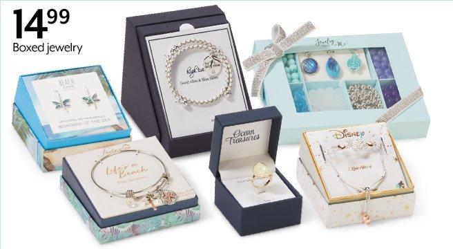 14.99 Boxed jewelry