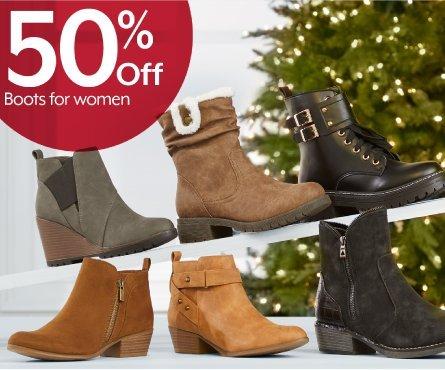 50% off Boots for women