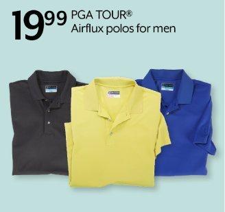 19.99 PGA TOUR® Airflux polos for men