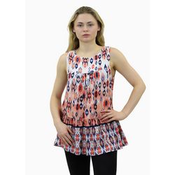 Beach Lunch Lounge Womens Misses Lee Sleeveless Blouse