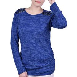 Womens Ruched Side Seam Pullover