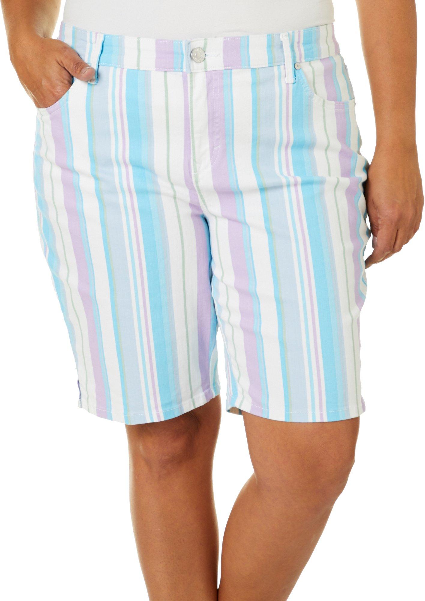 gloria vanderbilt bermuda shorts plus size