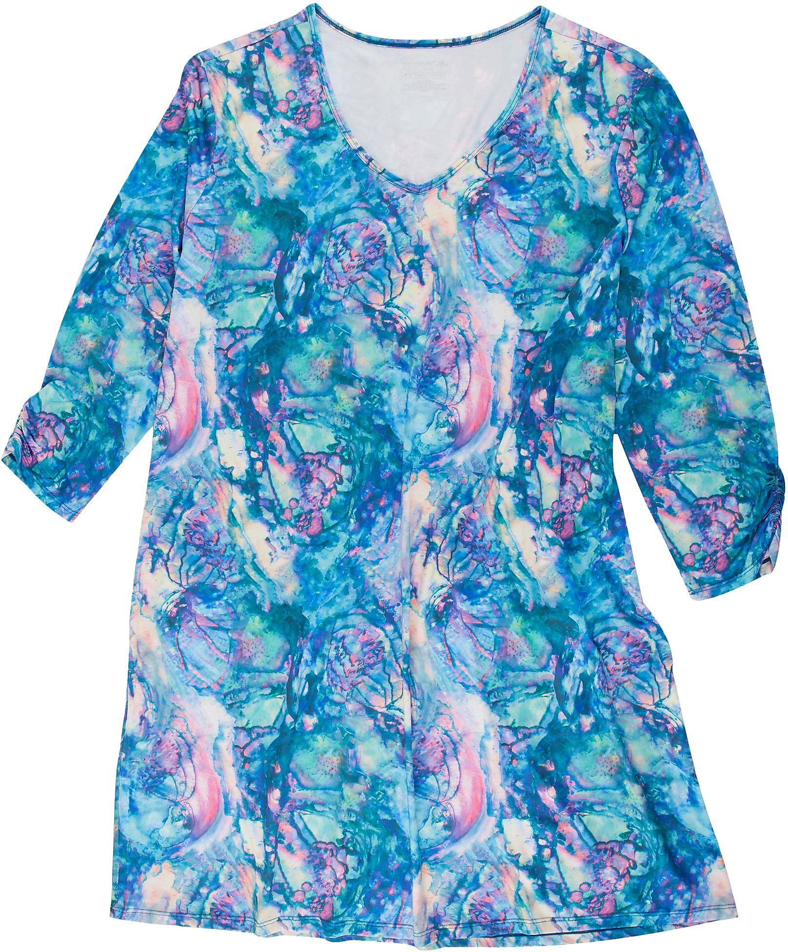 Reel Legends Plus Keep It Cool Abalone Print Dress | eBay
