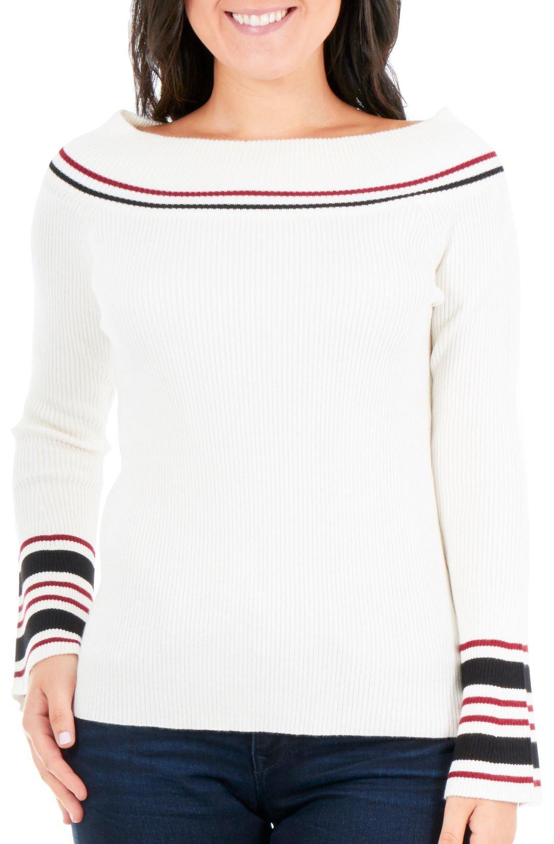 NY Collection Petite Off-the-Shoulder Sweater