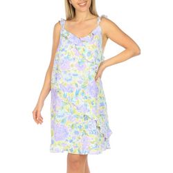 Womens Spring Floral Sleeveless Dress