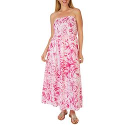 Millenium Clothing Inc. Womens Smocked Tube Top Dress