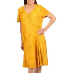 Sami & Jo Womens Embellished Short Sleeve Dress