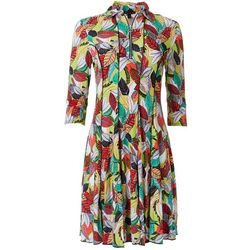 Sami & Jo Womens Tropical  3/4 Sleeve Dress