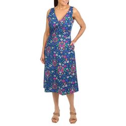 Kensie Womens Floral Sleeveless Dress