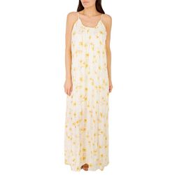 Bobeau Womens Sunflower Scoop Sleeveless Maxi Dress