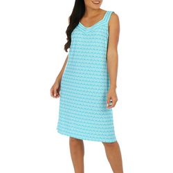 Womens Multi Pattern Print Sleeveless Midi Dress