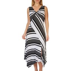 HARPER 241 Womens B&W Striped Maxi Dress
