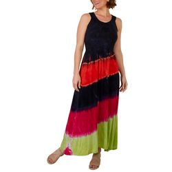 WD NY Womens Tie Dye Maxi Dress