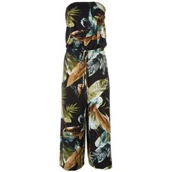 Connected Apparel Womens Tropical Knit Tube Top Jumpsuit
