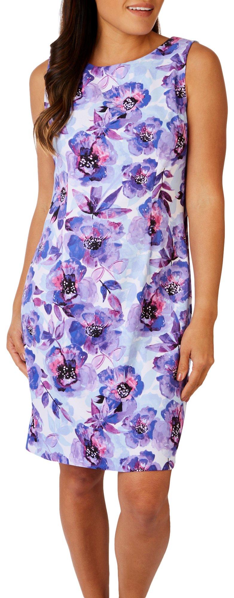 Womens Floral Prada Sleeveless Dress