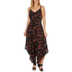 Ivy Road Womens Asymetrical Floral Jumpsuit