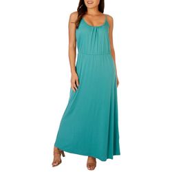 Harlow and Rose Womens Solid Sleeveless Maxi Dress