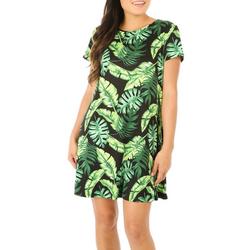 Womens Tropical Short Sleeve Casual Dress